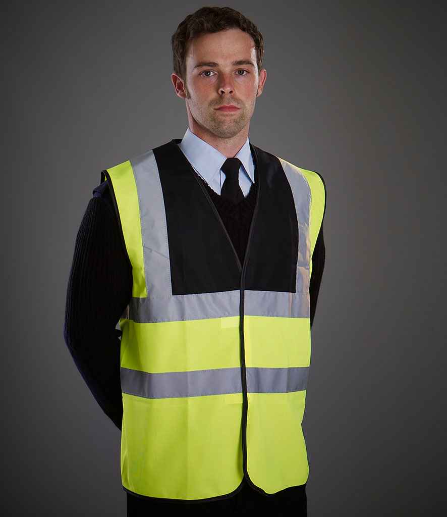YK102 (HVW100) Yoko Hi-Vis Two Band and Braces Waistcoat